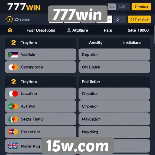 777win e as opções de depósito disponíveis